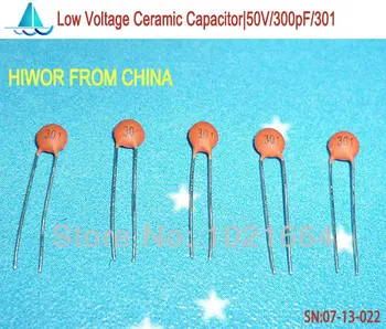 (1000 шт./лот) (Керамические конденсаторы|низкого напряжения) 50V 300pF 301, Керамический дисковый конденсатор низкого напряжения, ТОЛ.10%